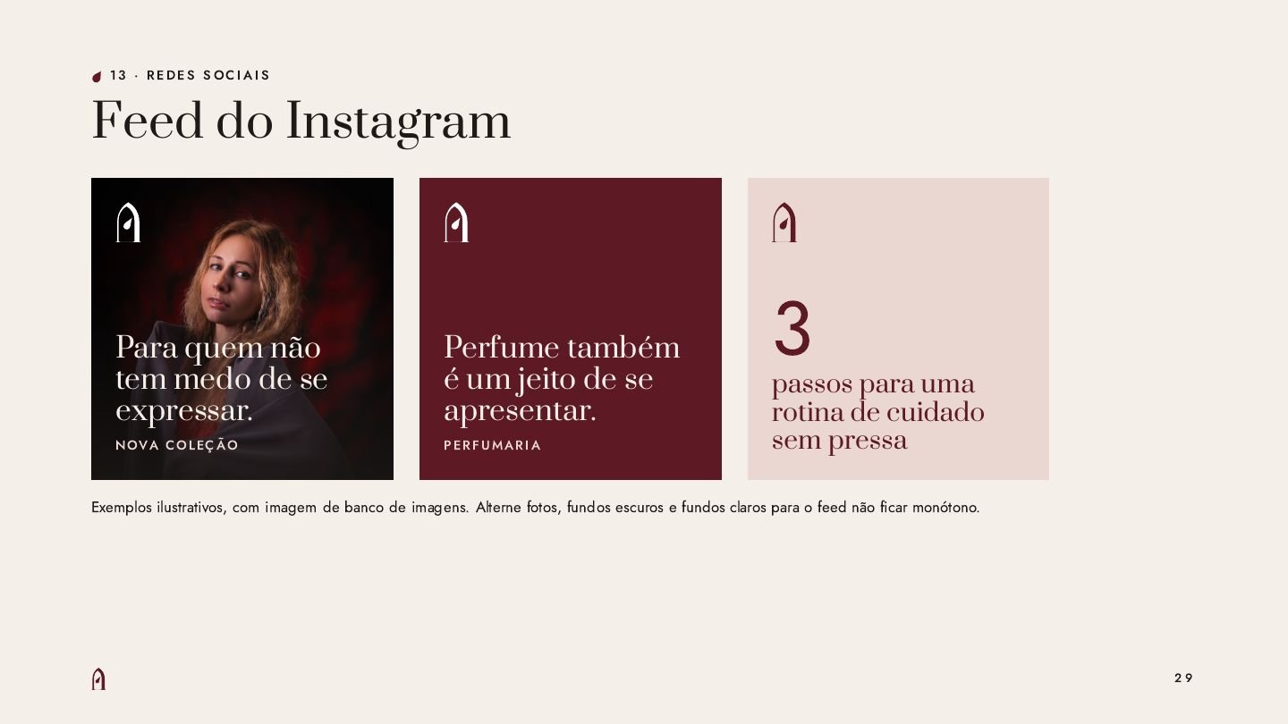 Feed do Instagram da ADÉLA Labs com a identidade aplicada