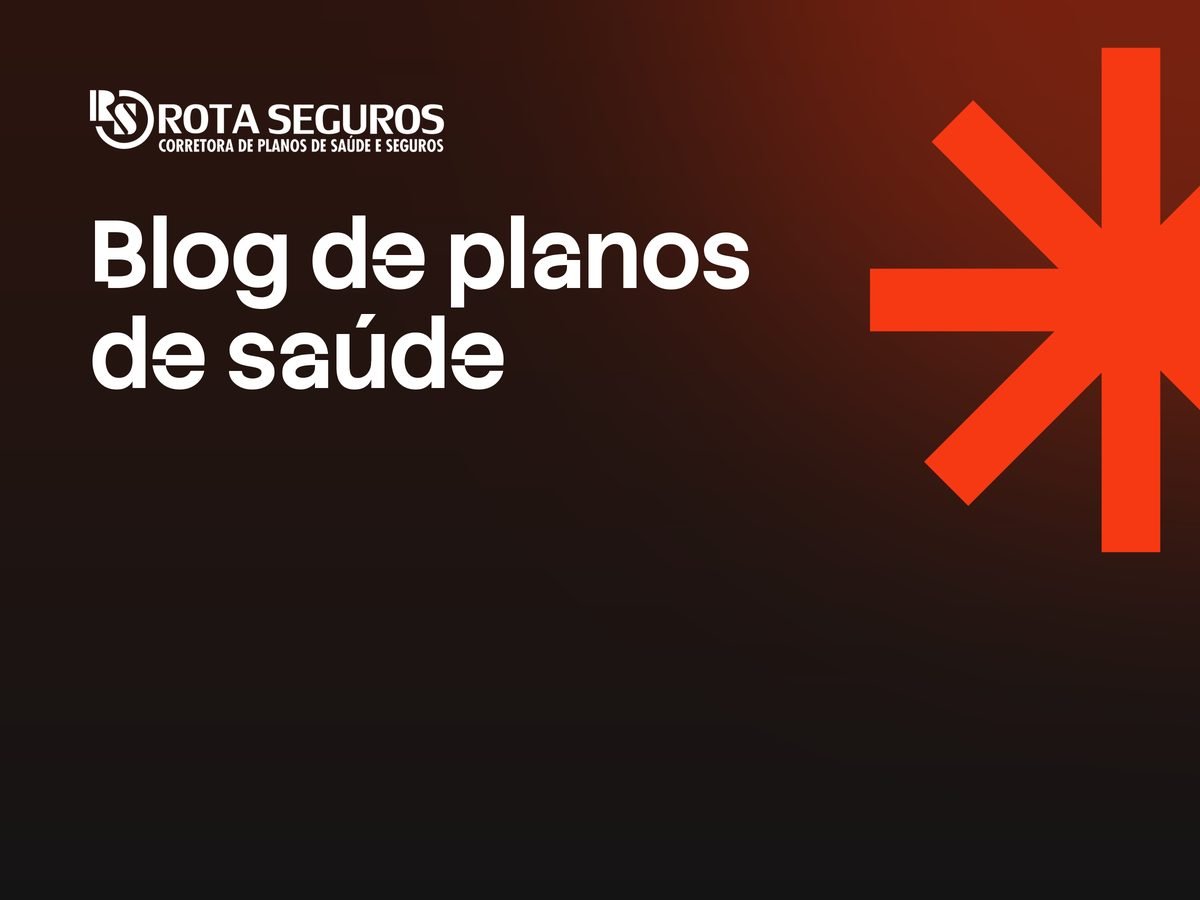 Logo da Rota Seguros e o texto Blog de planos de saúde